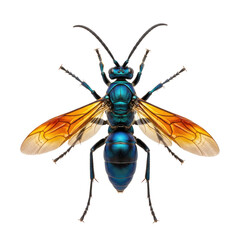 fly on white background