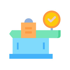 Abstract visual of checklist and balance scale symbolizing completeness and business efficiency