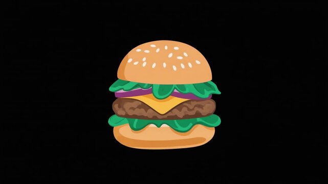 Cheeseburger with lettuce and tomato.