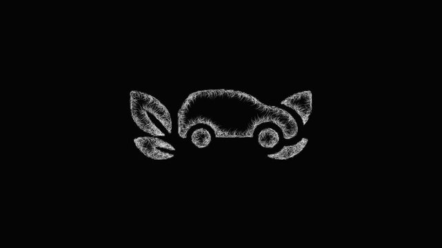 Sketch eco mode icon animation - smooth progressive reveal