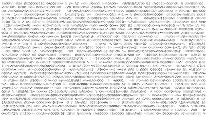 Obraz premium Digital Entropy - Chaotic Binary Symbol Distribution in Artistic Monochrome