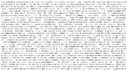 Digital Deconstruction - Artistic Binary Scatter with Glitch Fragments in Grayscale