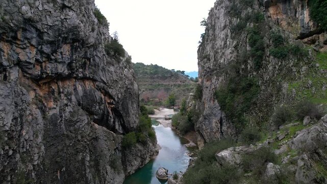 Located on the historic St Paul Trail in Antalya, the Gavurevi rock tomb features unique Roman architecture and rare hunter reliefs overlooking the Eurymedon River.