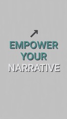 Empower Your Narrative Message with Uplifting Arrow and 3D Text