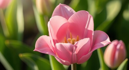 Fototapeta premium Pink Tulip Bloom