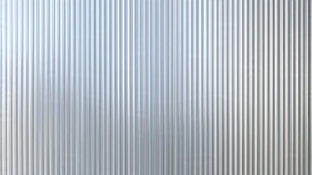 Shiny Corrugated Metal Sheet Texture Background