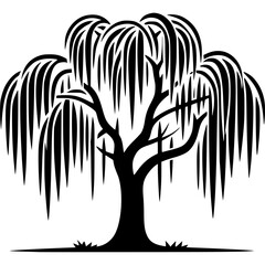 Willow Tree Icon Vector © Semesta