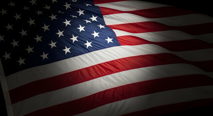 Obraz premium Memorial day tribute honoring fallen heroes under the american flag