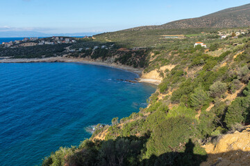 Obraz premium Landscape of coastline of Thassos island, Greece