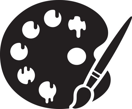 Paint palette or a riff on famous artists and emotional thinking in painting