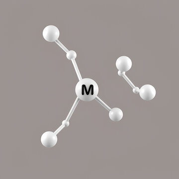amylose molecule, structural chemical formula, ball-and-stick model, isolated image polysaccharide