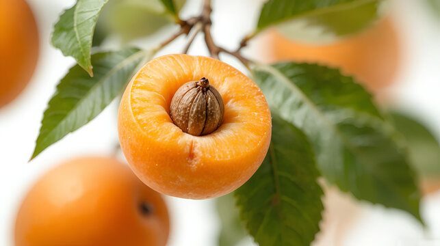 apricot png apricots with a half an leaves isolated on white or transparent background apricot with kernel no background full depth of field transparent png