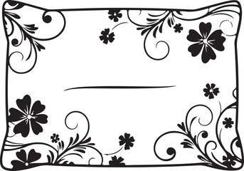 Flowers and Petals Framed Background for Celebration or Invitation Layout