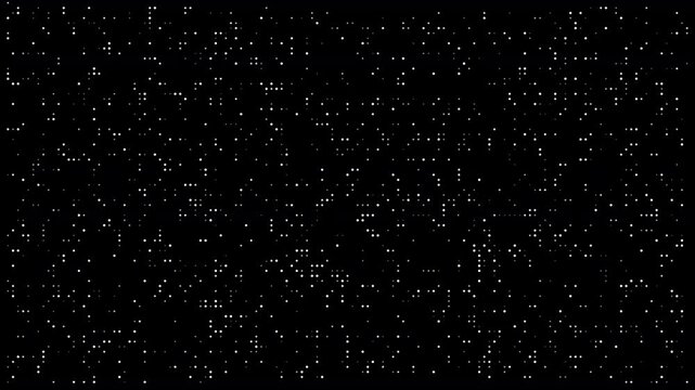 Animated abstract particle background featuring dynamic data points, digital motion, and futuristic technology aesthetics. Ideal for motion graphics, data visualization, technology presentations