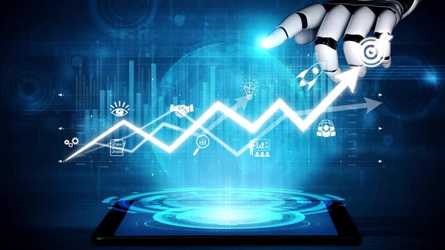 AI drives business growth by analyzing trends, forecasting outcomes, identifying goals, and guiding decisions to achieve optimal strategic success. Marrow
