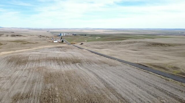 Wheat fields and Silo's