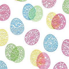 A vibrant and colorful pattern of polka dots in various sizes and shades isolated on transparent background
