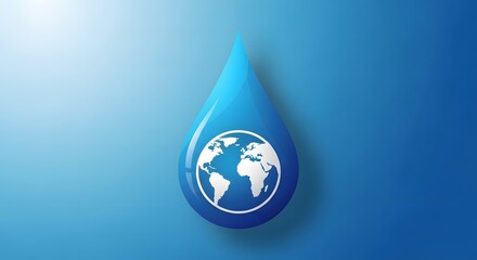 Fototapeta premium World water day conserve water preserve life on earth for future generations