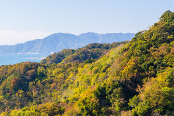 Obraz premium 日本の風景・秋 静岡 日本平ロープウェイからの眺望