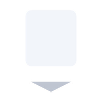 Grey square icon with arrow Vector