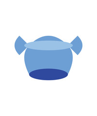 Blue candy wrapper Vector