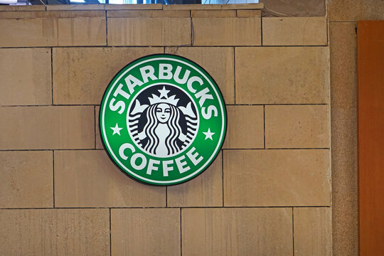 Coffee sign Starbucks wall