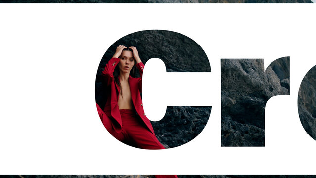 Text Transition | Dynamic Kinetic Typography Animation Features Smooth Seamless Motion Graphics For Modern Visual Media Projects