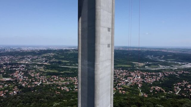 TV tower on Avala mountain in Belgrade, Serbia.