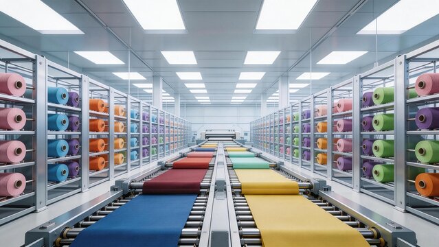 Textile factory production line