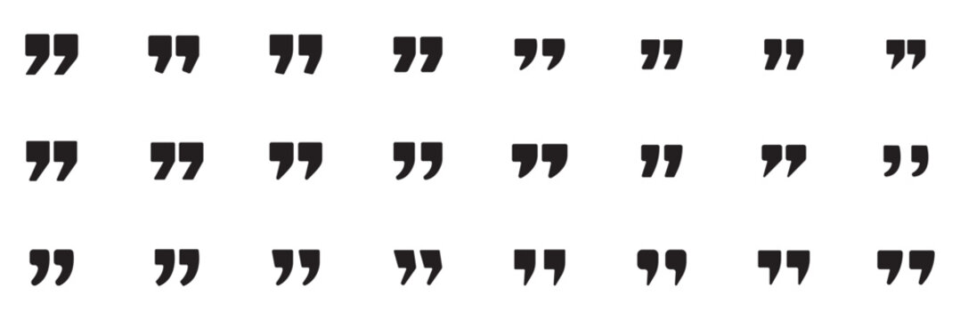 Get Quote icon vector illustration. Quotation mark sign and symbol. Set of quote mark . Quotation mark icon collection on white background. double quotation vector symbol.