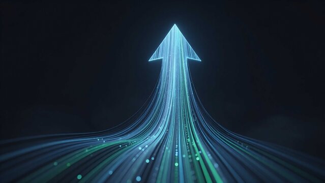 Fiber optic speed for success in digital growth and data technology