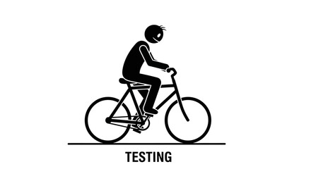 Fototapeta premium Cycling Test Concept