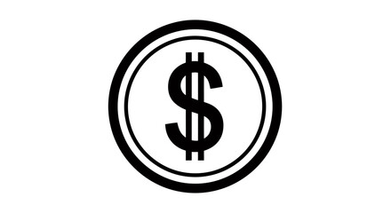 Obraz premium Close up of a currency coin with a dollar symbol representing financial business.