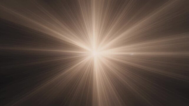 Dramatic sepia toned abstract image featuring radiant light rays emanating outward
