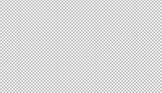 Abstract geometric diagonal grid pattern background, minimal monochrome texture, modern repeating lattice design