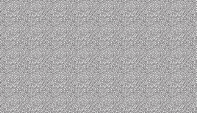 Dense black and white noise texture, abstract random dot pattern, high contrast grain background