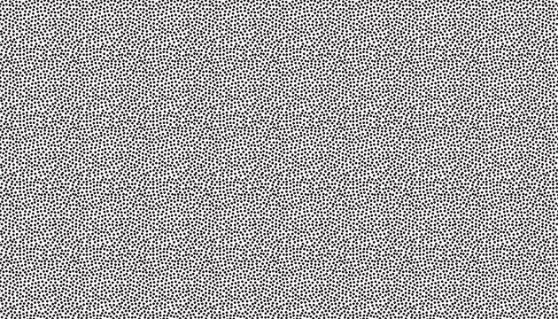 Dense black and white noise texture, abstract random dot pattern, high contrast grain background