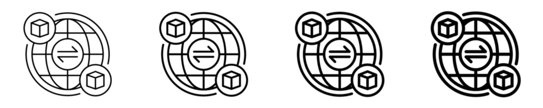 Distributor Icon Set Different Style Collection