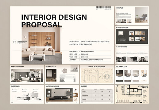 Interior Design Proposal Presentation Template