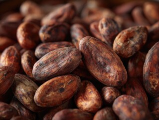 Obraz premium Roasted Cashews in a pile