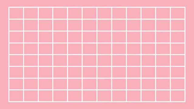 A pink grid with white lines on a pink background Vector, illustration