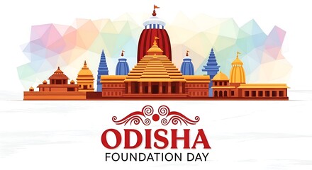 Fototapeta premium Odisha Foundation Day