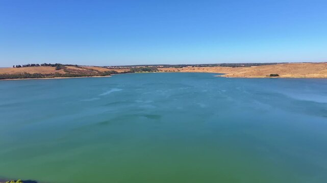 Spectacular aerial footage of Lake Bullen Merri Victoria Australia