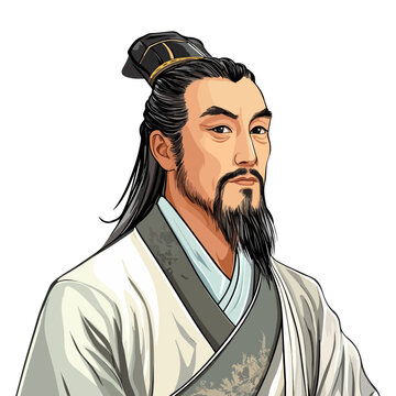 asia, dragon boat festival, celebration, qu yuan, vector, transparent background, person