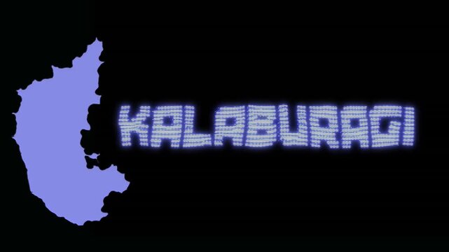 Kalaburagi city screen rendering in Adobe AE