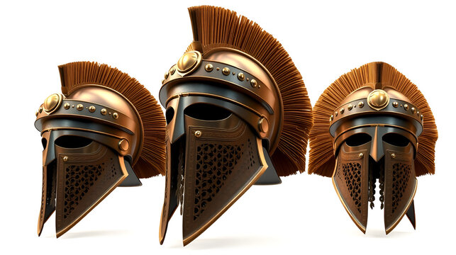 3d illustration of conquistador morion helmet isolated