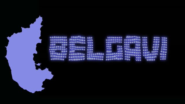 Belgavi city screen rendered in Adobe AE