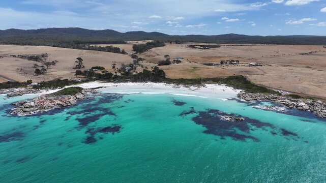 Spectacular footage of The Gardens Bay of Fires Tasmania Australia