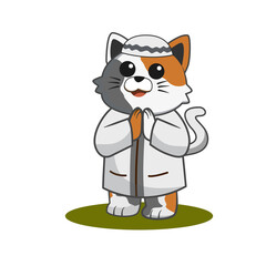 cute cat animals greetings © wipsartwork