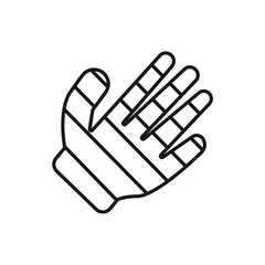 Obraz premium hand icons minimalist flat style design, hand Vector illustration on white background